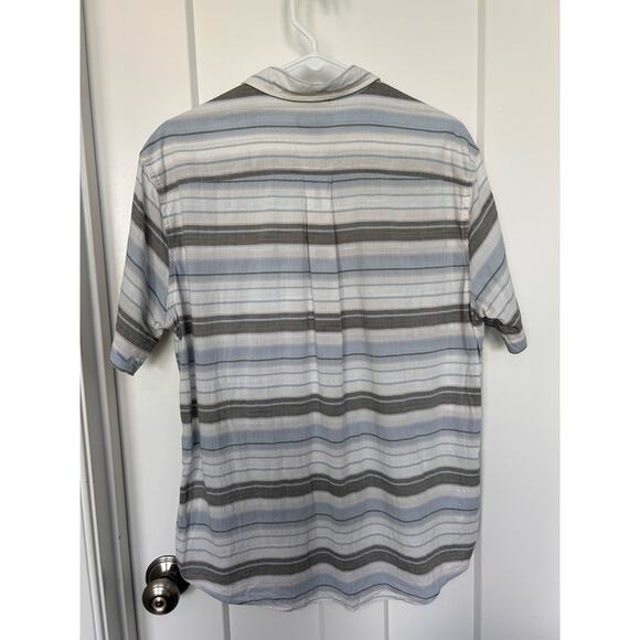 Eddie Bauer Men's Striped Classic Fit Button-Up Dress Shirt Multicolor SZ Medium - Picture 2 of 10